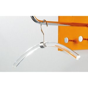 Cintre transparent en méthacrylate transparent. hauteur 17 cm. largeur 47 cm