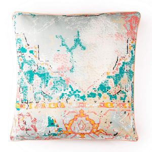Housse de coussin Eden 100% coton déhoussable multicolore 60x60 cm