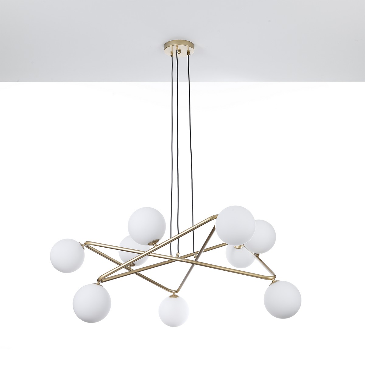 4631_4_Lampadario_STAR_in_Metallo_verniciato_Ottone_opaco_e_sfere_in_Vetro_Bianco_opaco_con_cavo_regolabile_110x110_h43_cm.jpg