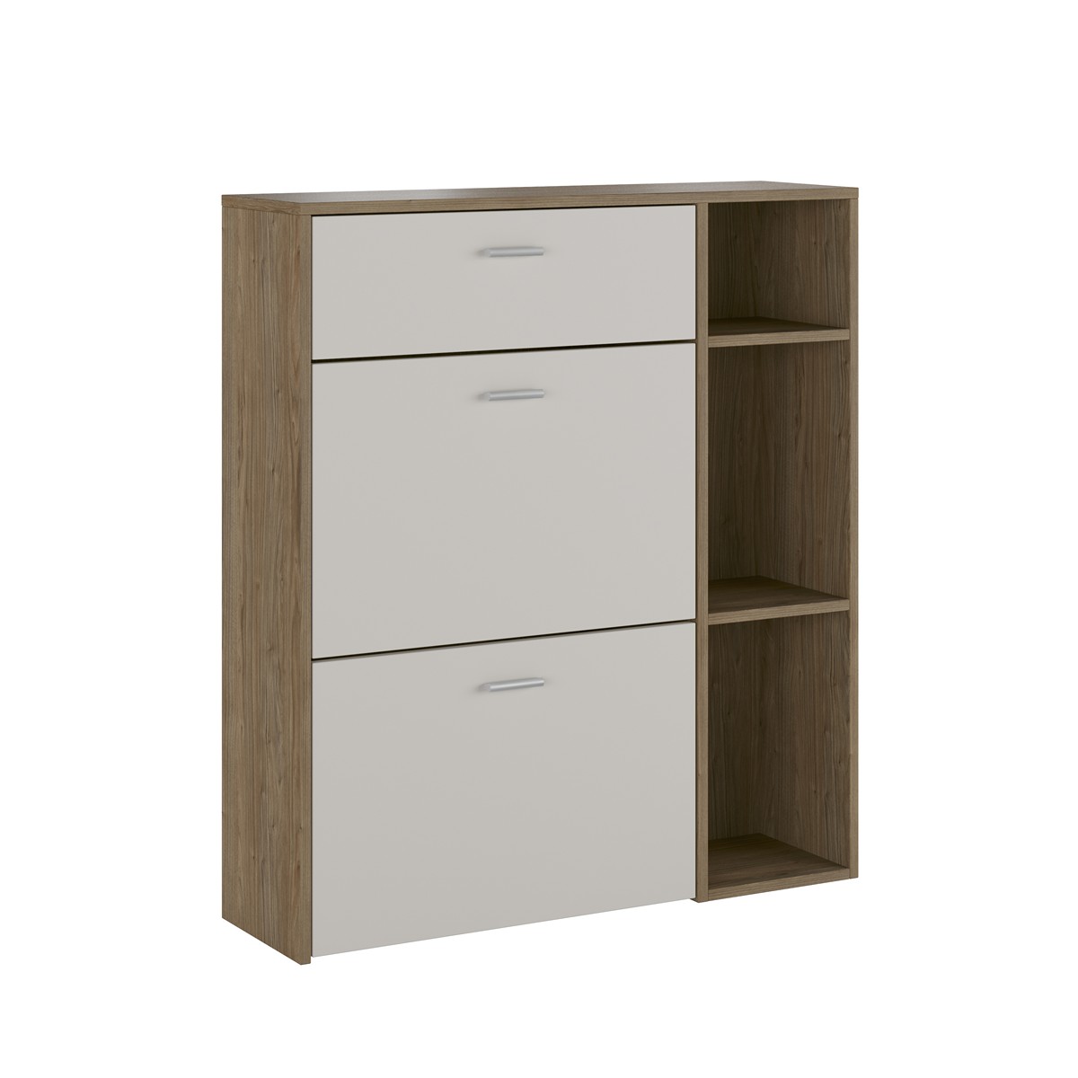 5949_2_Scarpiera_NIKI_EVO_WOOD_struttura_finitura_Noce_crudo_ante_finitura_Cashmere_opaco_H1015_L90_P26.jpg